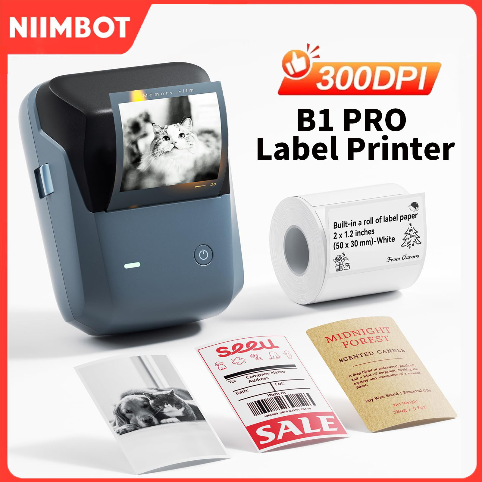 Niimbot B1/B1PRO Label Printer - Commercial Printing Dpi 评论和价格