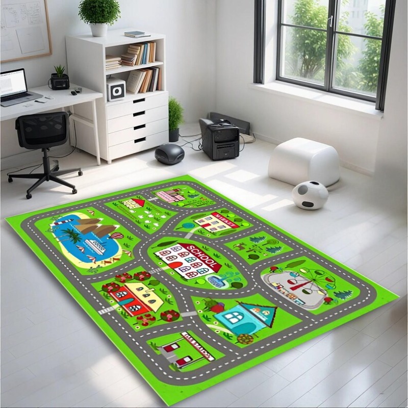 Cartoon Race Track City Highwa - Commercial Road Printing 评论和价格