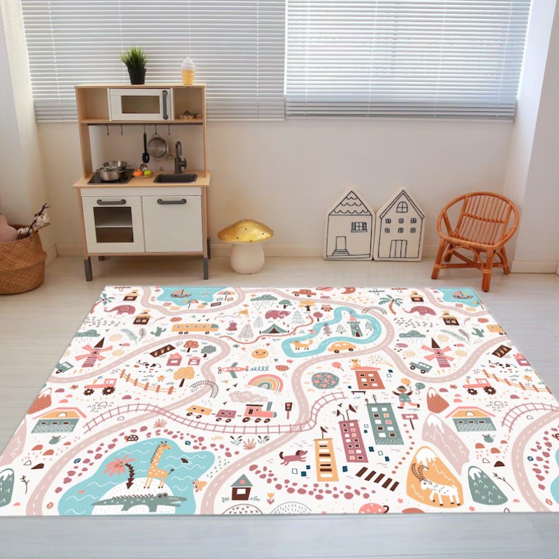 Cartoon Race Track City Highwa - Commercial Road Printing 评论和价格